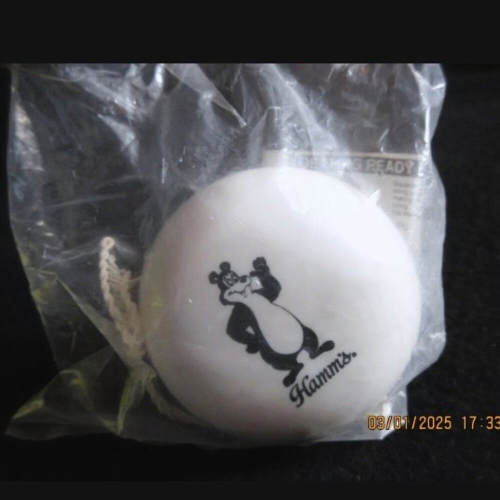 Vintage 1989 Hamm’s Beer Yo-Yo Duncan Imperial White NEW USA